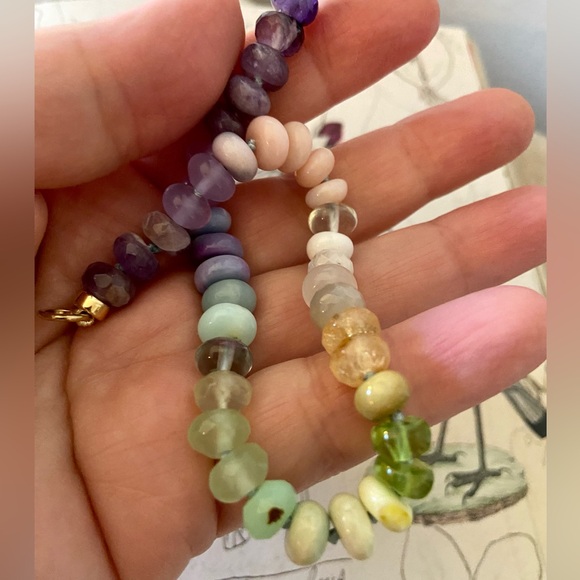Tova Malibu 9" Gemstone Extender In Dreamy Greens and Lavender Colorway - Picture 6 of 13